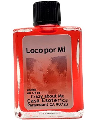 Crazy About Me Oil (Loco por mi Aceite) Spiritual Anointing Oil by CASA ESOTERICA MAGICK SPACE - Love Spell - Magick for Someone to be Crazy in Love with You-0.5 FL OZ (1PACK)