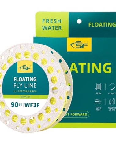 SF Fly Fishing Line with Welded Loop Weight Forward Floating Fly Line WF3F 90FT