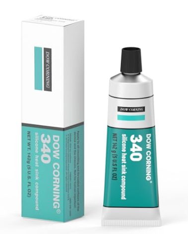 340 Silicone Heat Sink Compound 5oz 142g (Dow Corning 340 Non Flowing) Suitable for Thermal Coupling of Electrical Devices and PCB Assemblies to Heat Sinks, Compliant with MIL-DTL-47113