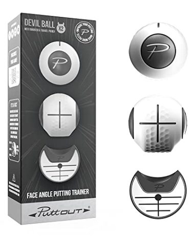 PuttOUT Devil Ball Face Angle Trainer - Perfect Your Putting