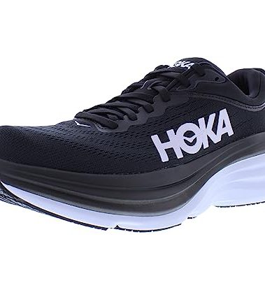 HOKA ONE ONE Bondi 8 Mens Shoes Size 11, Color: Black/White
