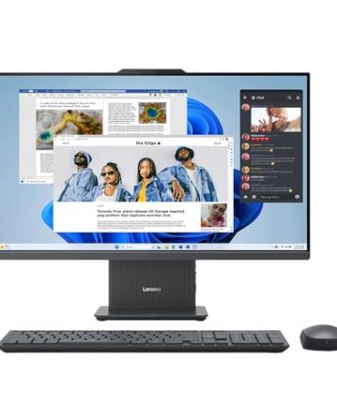 Lenovo IdeaCentre 27" All-in-One Touchscreen Desktop Computer - AMD Ryzen 5 7535HS, Windows 11, Radeon 660M Graphics, 1TB M.2 2280 PCIe SSD, 16GB DDR5 RAM, Wi-Fi 6