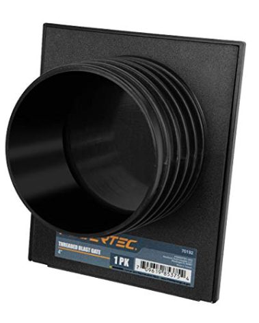 POWERTEC 70192 4" Double Threaded Blast Gate for Dust Collector, Dust Collection Fittings, 1PK