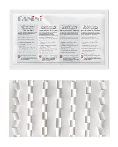 Panini Check Scanner Cleaning Cards (15)