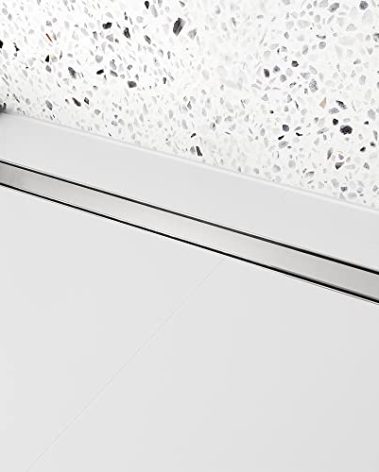 36 Inch Linear Shower Drain with Tile Insert Grate,SUS304 Stainless Steel Floor Drain with Ajustable Leveling Feet and Hair Filters,Apply to Any Applications for the need of Waterproofing and Drainage