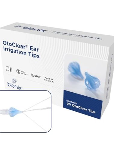 Bionix - OtoClear Ear Irrigation Tips, Earwax Removal Tips, Comfortable, Easy-to-Use, Pairs with Bionix Ear Cleaning Water Systems, for Safe Earwax Removal (20 Count)