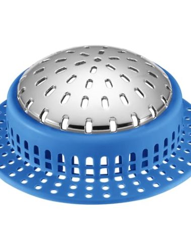 Aluvor Shower Drain Hair Catcher, Shower Drain Cover, Bathtub Drain Hair Catcher for Pop-Up & Regular Drains