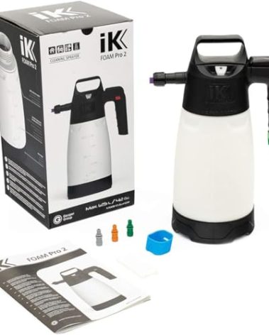 Professional Sprayer IK Foam Pro 2 - Cleaning, Automotive, Detailing and Wheel Cleaner applicator - Designed for Application of Foaming Agents - Professional Cleaning -Mouth Opening - Made in Europe