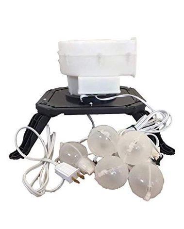AIR CHARACTERS Replacement YEF-125 Fan with Base and Lights for Gemmy Airblown Inflatables