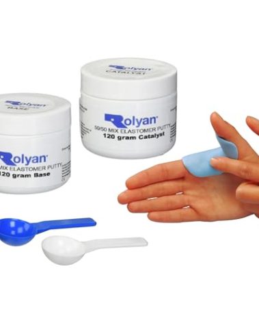 Rolyan 50/50 Mix Elastomer Putty, 8.47 oz, Non-Latex, Occupational Therapy Putty for Custom Splints, Adaptive Grips, Reduce Scar Appearance, Pliable, Hand Therapy, Dishwasher Safe