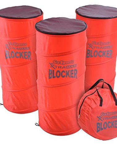GoSports XTRAMAN Blocker Pop-Up Defenders 3 Pack - Large Size Multi-Sport Blocking Dummy - Training Equipment for Basketball, Football, & Soccer