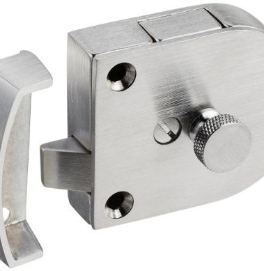 Rockwood 602.26D Cast Brass Gate Latch, 2-3/8" Width x 2" Height, 2-3/4" Strike Width x 2" Strike Length, Satin Clear Coated Finish