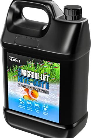 MICROBE-LIFT NITEH64 Nite-Out II Aquarium and Fish Tank Cleaner for Rapid Ammonia and Nitrite Reduction, Freshwater and Saltwater, 64 Ounces
