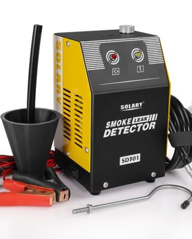 Solary Automotive Smoke Machine Leak Detector - 12V DC EVAP Vacuum Diagnostic Tester for Pipe System