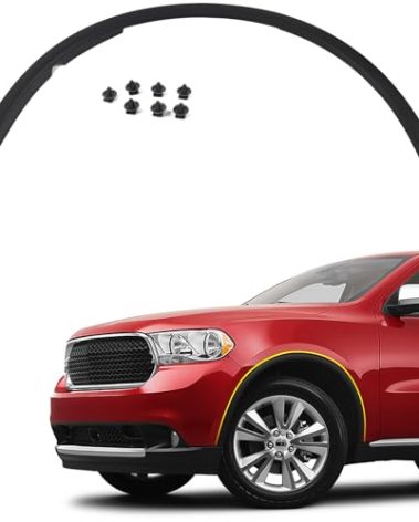 FIONE Front Wheel Arch Fender Cover Trim Moulding Molding Compatible with Dodge Durango 2011-2018 Left Driver Side Fender Flares LH 57010621AD CH1290112