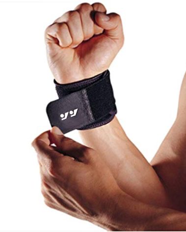 HAOKAISEN Wrist Brace for Ganglion Cyst, Arthritis, Carpal Tunnel, Breathable Sport/Fitness Wrist Support, for Left and Right Hand Man and Woman(Black)