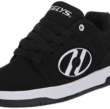 HEELYS Voyager Athletic Skate Shoe, Adult, Youth and Kids Big Kid Black/White