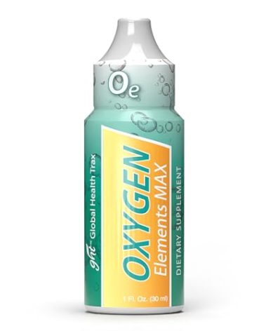 GHT Oxygen Elements Max Liquid Oxygen Drops in 1 Ounce Bottle, Portable Supplement – Bolster Endurance and Stamina, Cleanse Cells
