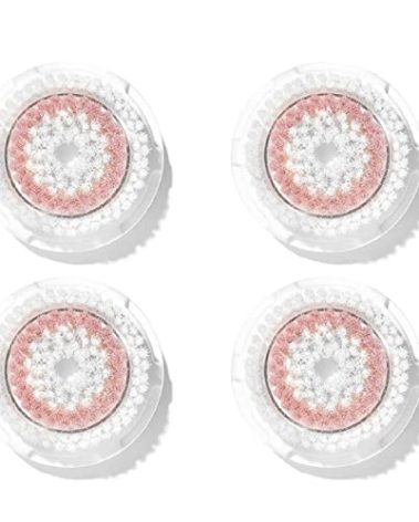 Brushot Brush Head Replacements Compatible with Clarisonic Mia 1, Mia 2, Mia Fit, Alpha Fit, Smart Profile Uplift | Radiance, 4 Count