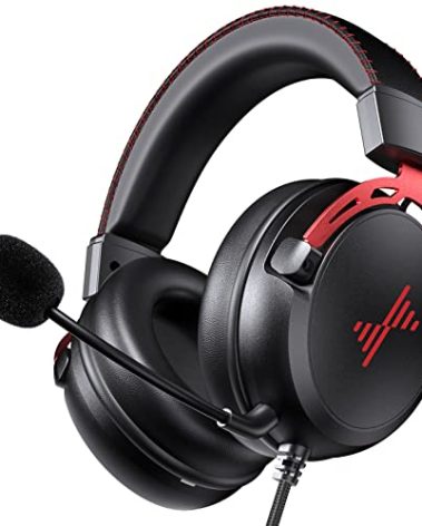 DEEBOX Gaming Headset for PS5 PS4 Xbox One Switch, Gaming Headphones with Microphone for PC Mac Laptop Computer Gamer