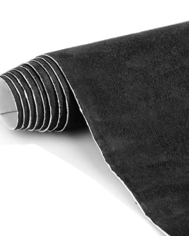Suede Wrap Self-Adhesive Black Suede Car Interior Wrap 17in x 70in Microfiber Felt Fabric for Dash Headliner Console – Stretchable, Heat-Resistant Car Console Fabric for Auto Interior Makeover