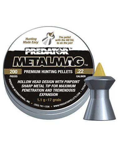 Predator Polymag Metalmag .22 Cal. 17 Grain WGT 200pcs Pellet (1009-01-200)