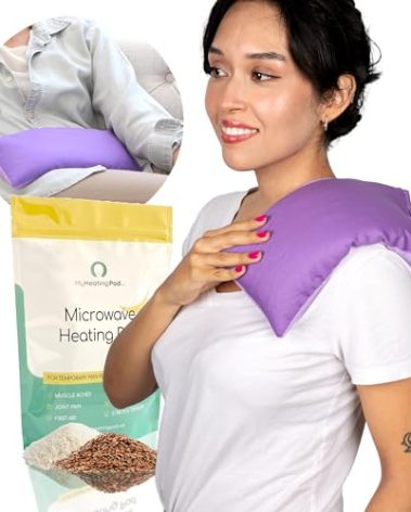 My Heating Pad Microwave Heating Pad - Moist Microwavable Heating Pads for Joints and Muscles Relief - Microwave Hot Pack Heat Pad for Cramps - Chilled or Heated Pad Therapy - Purple Unscented