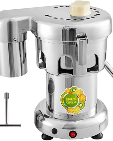 VBENLEM Commercial Juice Extractor Heavy Duty Juicer Aluminum Casting and Stainless Steel Constructed Centrifugal Juice Extractor Juicing both Fruit and Vegetable