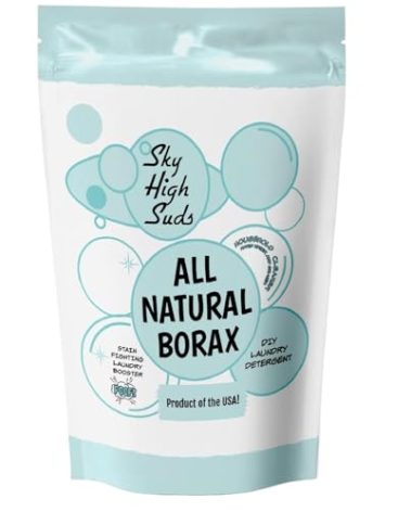 Natural Borax Powder 2 lb - Made in the USA, All-Purpose Cleaner & Laundry Booster, Resealable Eco-Friendly Bag, Multi-Use Household Essential. Due to tariffs packaging may vary.
