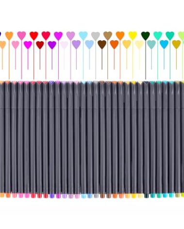 iBayam School Supplies Gifts for Teacher Student Teens Boys Girls Writing Drawing, Back to School Supplies, Colored Pens for Journaling Note Taking, 36 Vibrant Colors, 0.38mm Fine Tip Markers