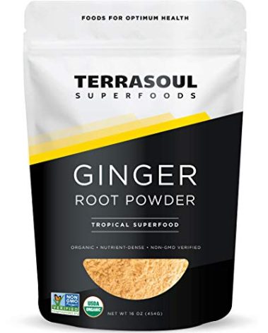 Terrasoul Superfoods Organic Ginger Powder, 1 Lb - Lab-Tested | Raw | Potent Spicy Flavor