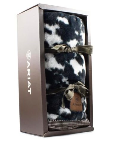 ARIAT Snuggle Blanket, 50" x 60" | Lightweight Comfy Soft Cozy Warm Fluffy Throw Blanket in Beautiful Gift Box
