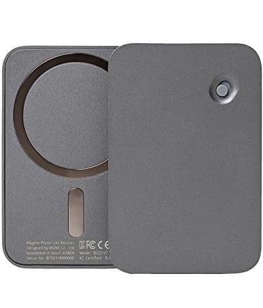 1st Generation Magmo iPhone Call Recorder 32GB Magnetic Snap-On Call Recorder for iPhone, Quick & Direct Recording, 500 Hours of Recordings, Magsafe, Built for Calls (Space Gray)