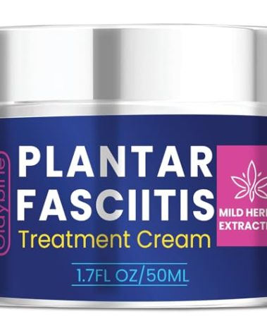 Olaybine Plantar Fasciitis Relief Cream: Soothing Heel Discomfort - Suitable for Men and Women 1.7OZ, Blue