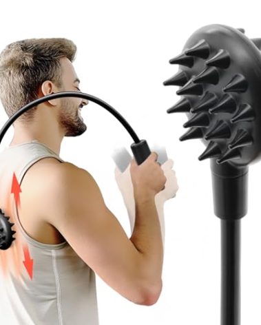 Upgraded Curved Back Scratcher for Men Women, 360 Flexible Effortless Back Scratchers, Telescopic Back Scratcher Extendable, Foldable Bendable Backscratchers, Back Scratchers for Adults, Gifts for Men