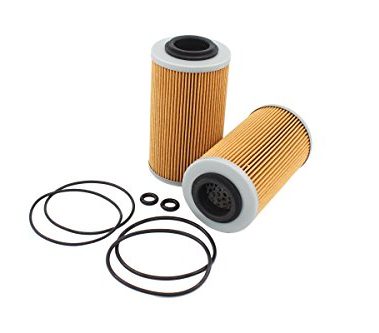 MOTOKU 2-Pack Oil Filter & O-Ring Kit for Sea Doo GTI GTS Se GTR GTX SC RXP RXT RXPX RXTX 130 185 215 255 260 HP 4-Tec Engine Motor Personal Watercraft Jet Boat Replaces 420956741 420956740