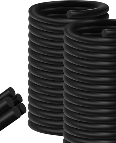 25FT Backer Rod 3/4 Inch Diameter Rubber Caulk Concrete Expansion Joint Filler Black Rubber Caulk Saver Weather Stripping for Gaps and Joints Filling(3/4 Inch x 25FT)