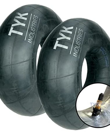 Two 15inch/16inch 11L-15, 11L-16 Farm Tractor Implement Tire Inner Tubes with TR218 Valve Stems for Use with Air or Liquid by TYK Industries