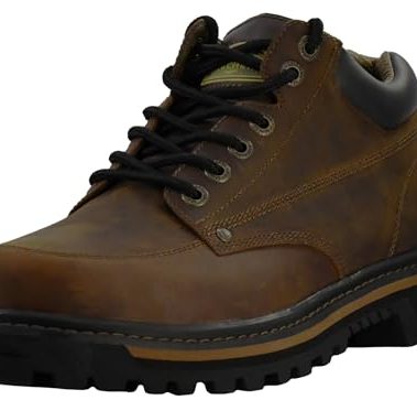 Skechers Men's Mariner Utility Boot, Dark Brown, 9 W US