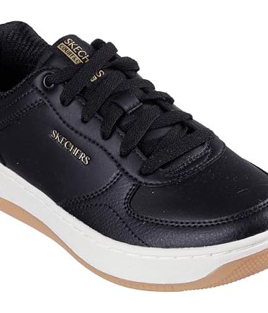 Skechers Women's Sport Court 2.0-CORE ESSENTIA Sneaker, Black, 8