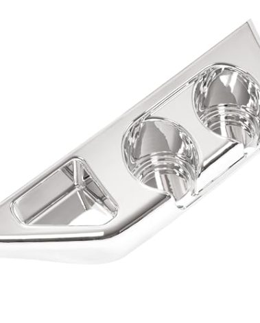 HECASA Center Cup Holder Panel Compatible with 2003-2016 Freightliner Century Columbia Coronado Replacement for A18-41157-002 ABS Plastic Chrome