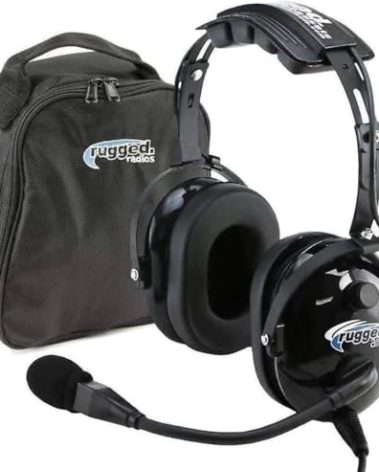 RA200 Aviation Pilot Headset for Student Pilots Flight Schools Flight Instructors Features Clear Hear Speakers Noise Canceling Microphone Foam Ear Seals Custom Fit Headband and Free Headset Bag