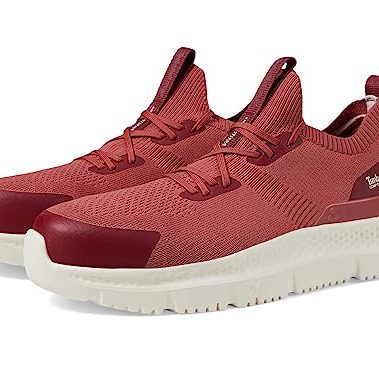 Timberland PRO® Setra Knit Composite Safety Toe Women’s Sneakers – Breathable Upper – Removable Insole Cranberry/Cream 6 B - Medium