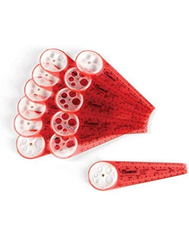 hand2mind Safe-T Compass for Kids Math, 10 in. Diameter Orange Compasses, Safety Compass for Drawing, Safety Kids School Supplies, Homeschool Supplies (Set of 12)