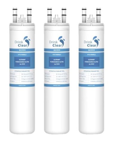 Compatible with ULTRAWF, Pure Source Ultra, Kenmore 9999, 46-9999 Water and Ice, 3 Pack, Height 11 inches