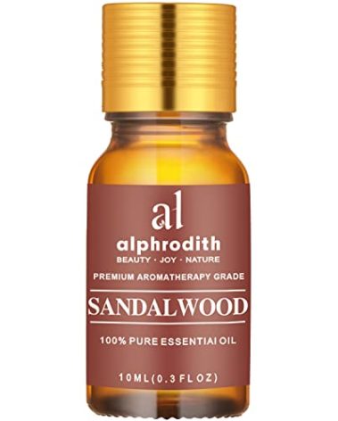 Indian Sandalwood Essential Oil 100% Pure, Natural Aromatherapy Oil for Diffuser, Relaxing Atmosphere, Massage, Skin & Hair Care, Gift for Women & Men, Premium Quality 10ml