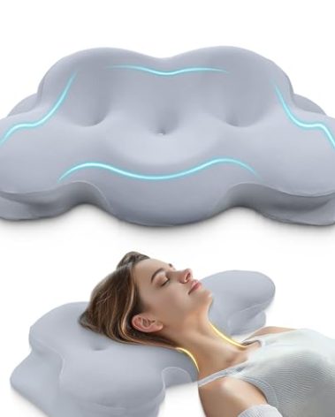 Cervical Neck Pillow, Pillows for Neck and Shoulder Pain, Contour Pillow, Neck Pillows, Pillow for Neck Pain Relief, Side Sleeper Pillows for Adults, Ergonomic Pillow, Cervical Pillow