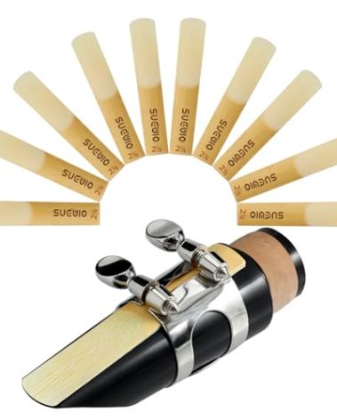 SUEWIO Bb Clarinet Traditional Reeds, Strength 2.5, Box of 10