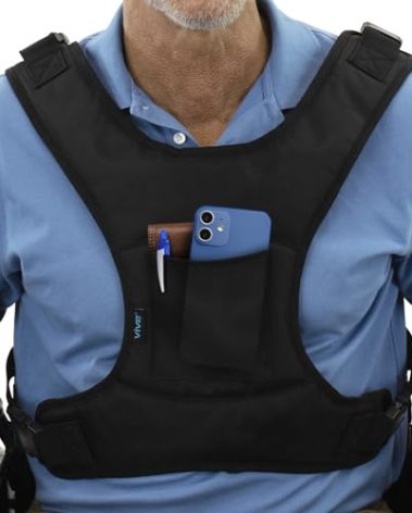 Vive Wheelchair Harness for Adults - Wheelchair Seat Belt - Safety Belt for Elderly - Torso Support Vest Restraint - Wheelchair Seatbelt Body Harness for Disabled - Adjustable Straps Prevent Sliding