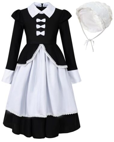 PROMOTED TO BIG SISTER Pilgrim Costume for Girls (9-10 Years)